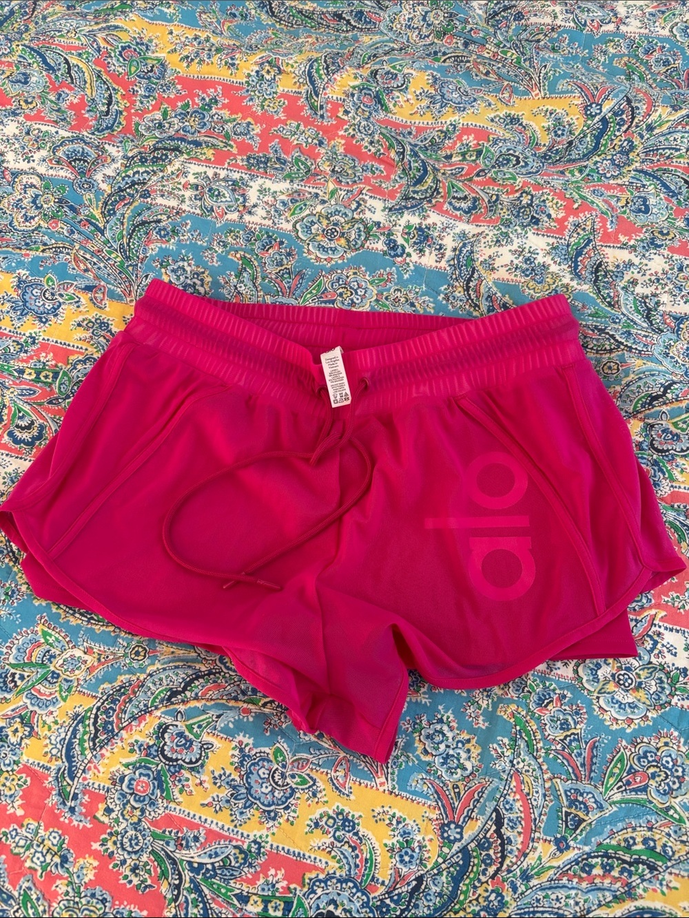 Alo Women's Pink Athletic Shorts — Lightweight Shorts